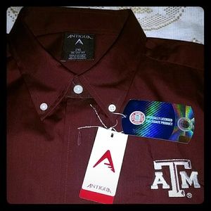 NCAA long sleeve woven shirt